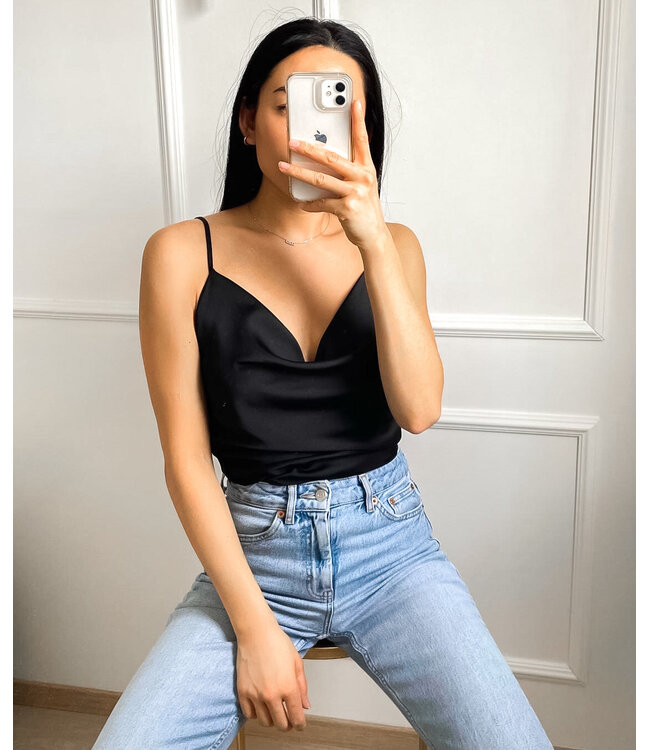 Satin Top / Black