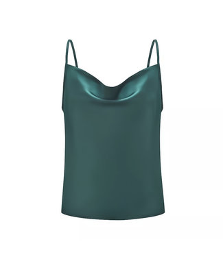 Satin Top / Emerald Green