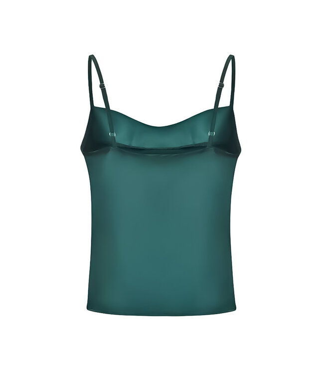 Satin Top / Emerald Green