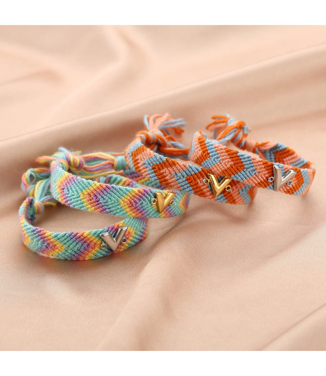 Rainbow V Bracelet