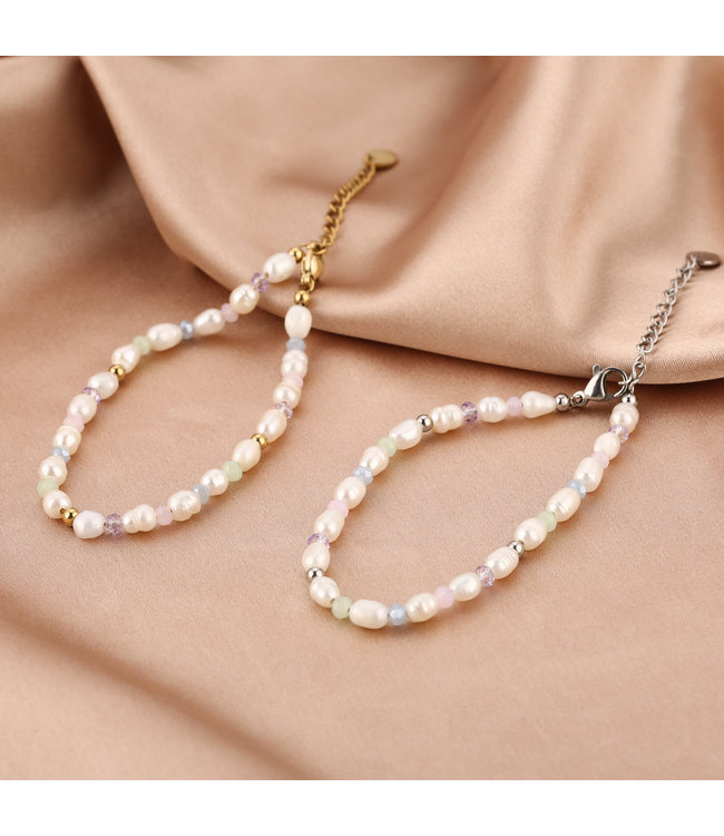 Colorful Pearl Beads Bracelet