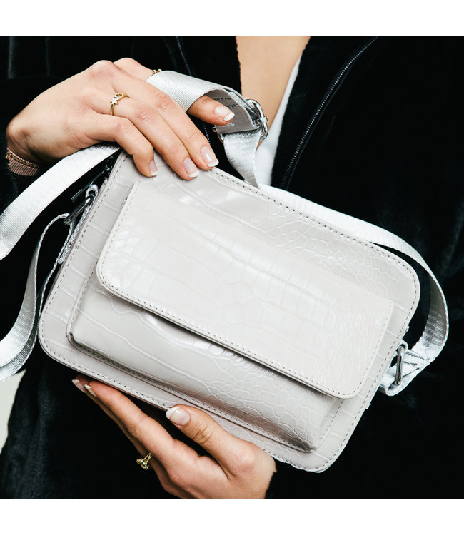 Tess Croco Bag / Grey