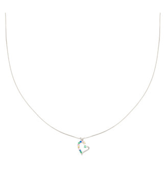 Colorful Heart Necklace