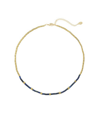 Taj Mahal Necklace / Dark Blue