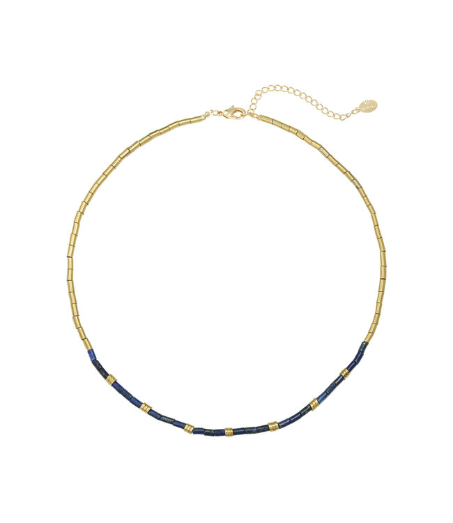 Taj Mahal Necklace / Dark Blue