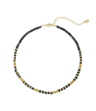 Power to the Stone Necklace / Black