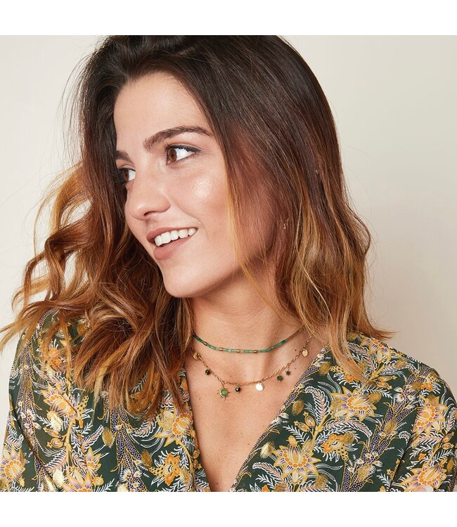 Taj Mahal Necklace / Green