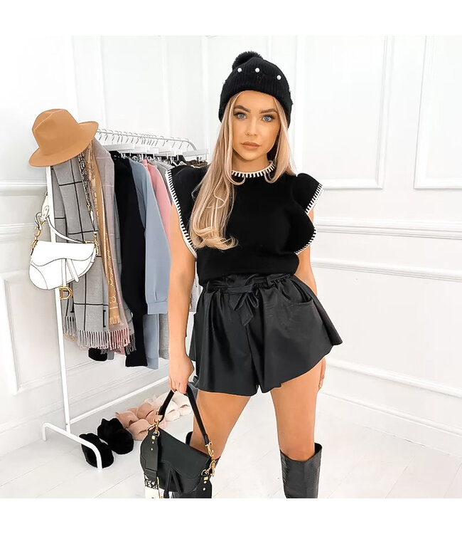 Zara Knitted Top / Black