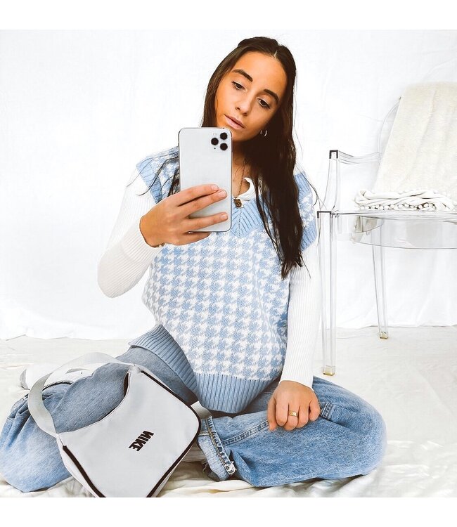 Pied de Poule Spencer / Light Blue