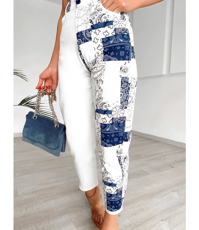 Printed Style Jeans