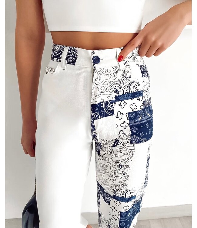 Printed Style Jeans