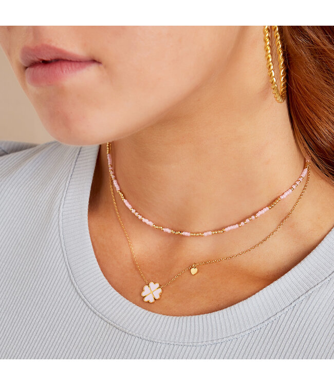 Mystic Beads Necklace / Pink