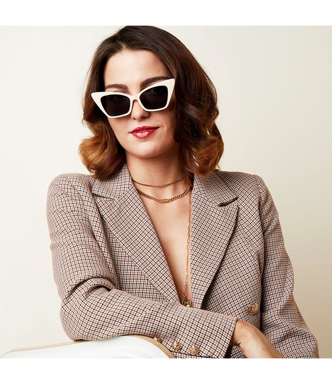 Cat Shades Sunglasses / Beige