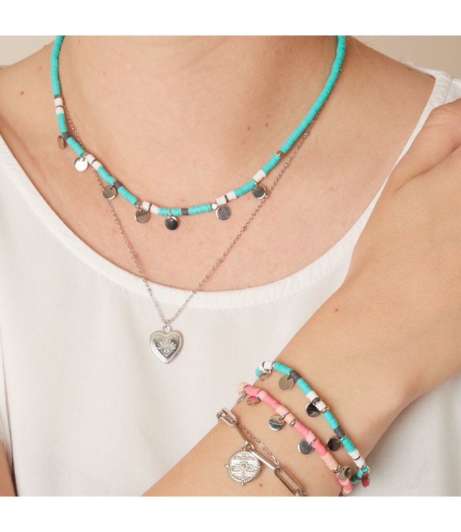 Surf with Me Necklace / Blue