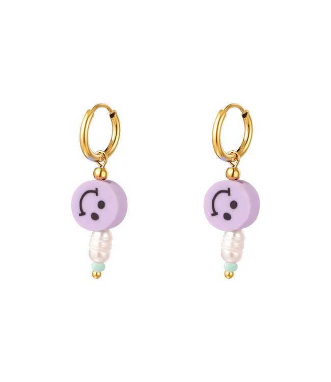 Smiley Pearl Earrings