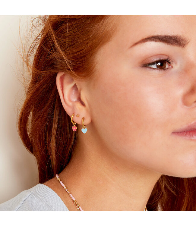 Pastel Heart Earrings
