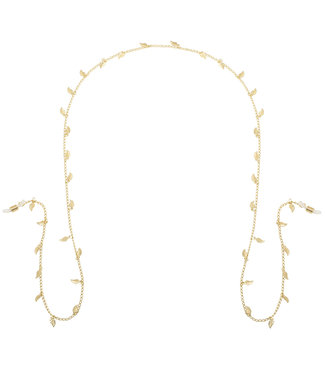 Gold Happy Leaf Sunglasses Cord