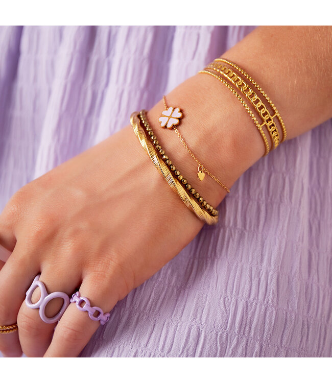 Pastel Clover Bracelet