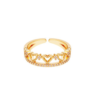 Multiple Hearts Ring