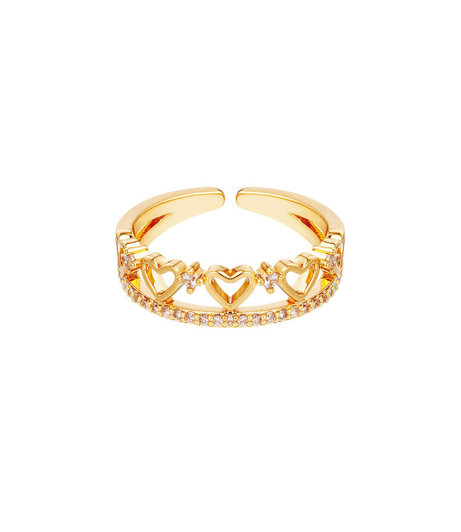 Multiple Hearts Ring