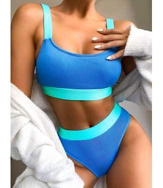 Ribbed High Waist Bikini