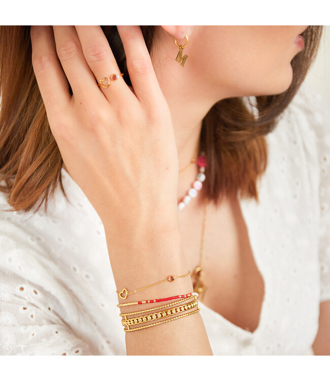 Gold Birthstone Bracelet