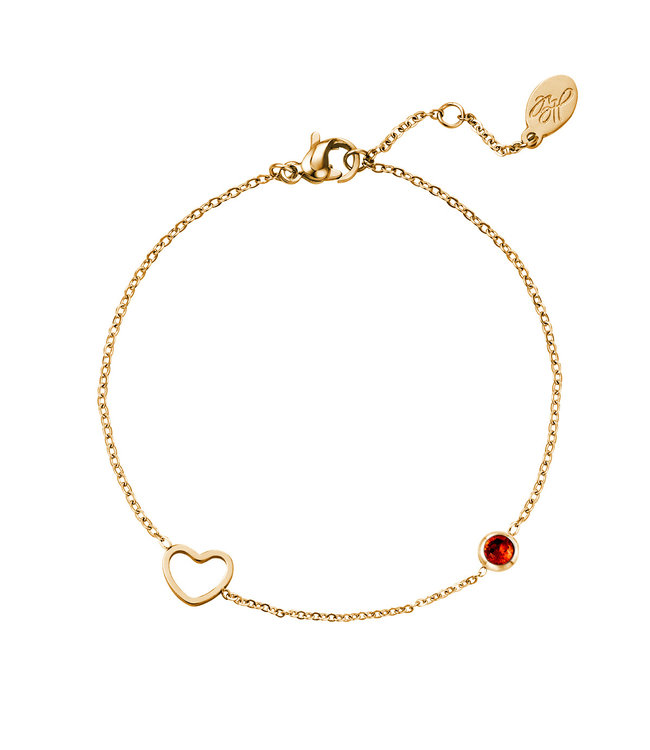 Gold Birthstone Bracelet