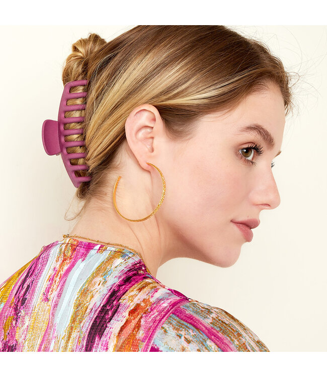 Matt Hair Clip / Purple