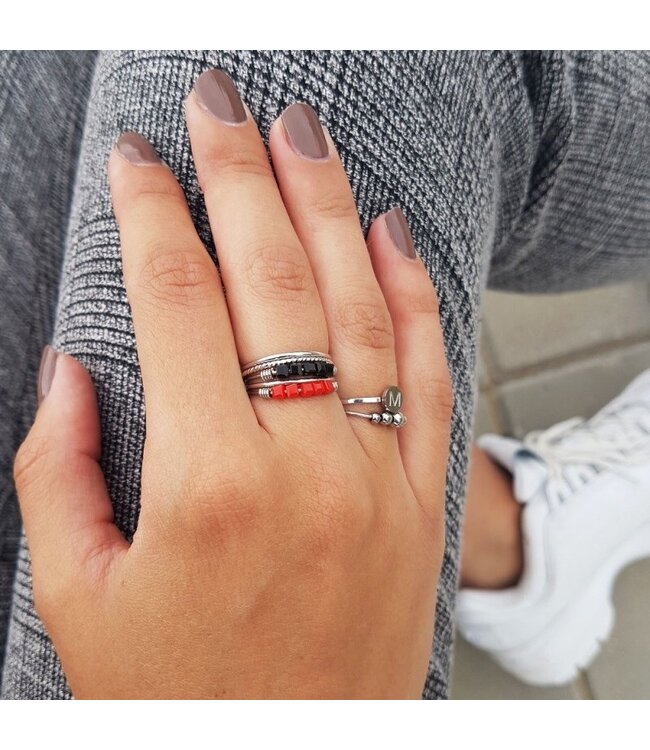 Colourblocks Ring / Black