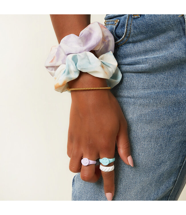Tie Dye Scrunchie / Blue
