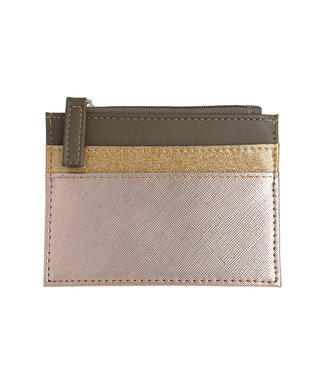 Glitter Trio Cardholder / Gold