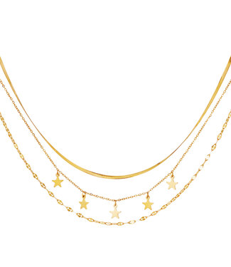 Triple Galaxy Necklace