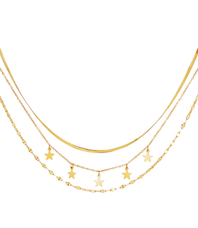 Triple Galaxy Necklace