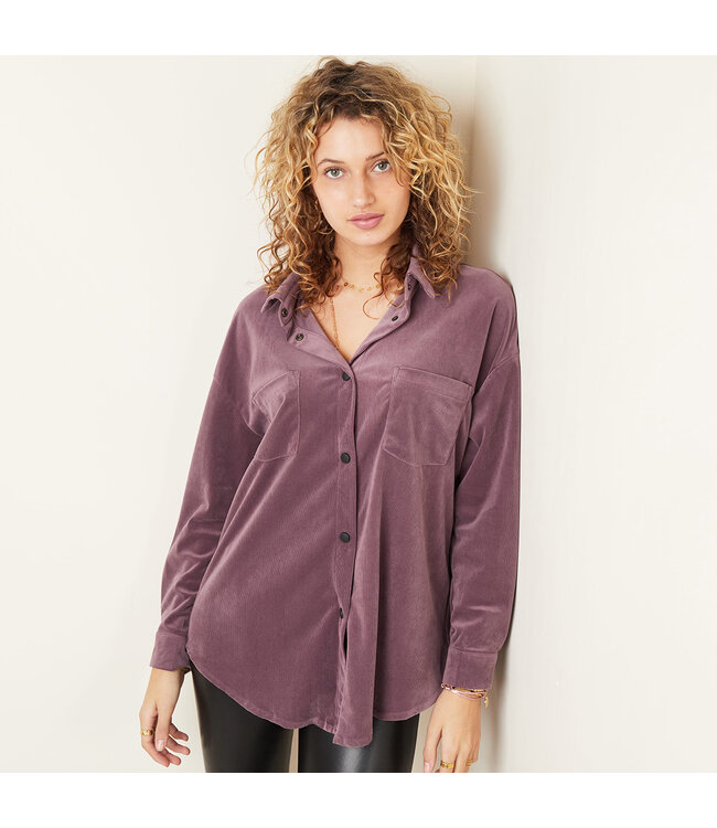 Corduroy Oversized Blouse