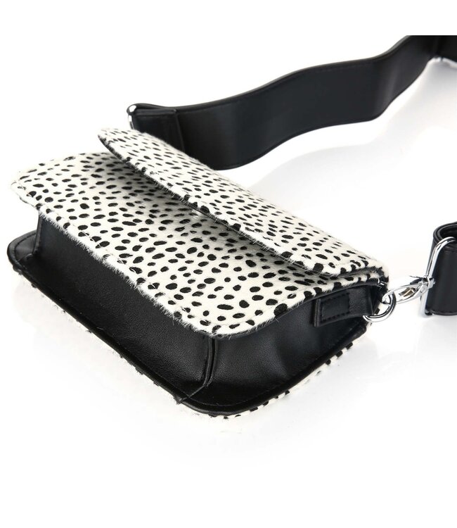 Kenzie Cheetah Bag / White