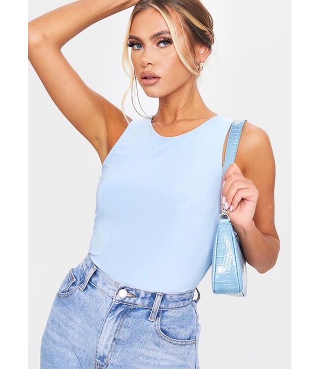 Slinky Halter Body / Blue