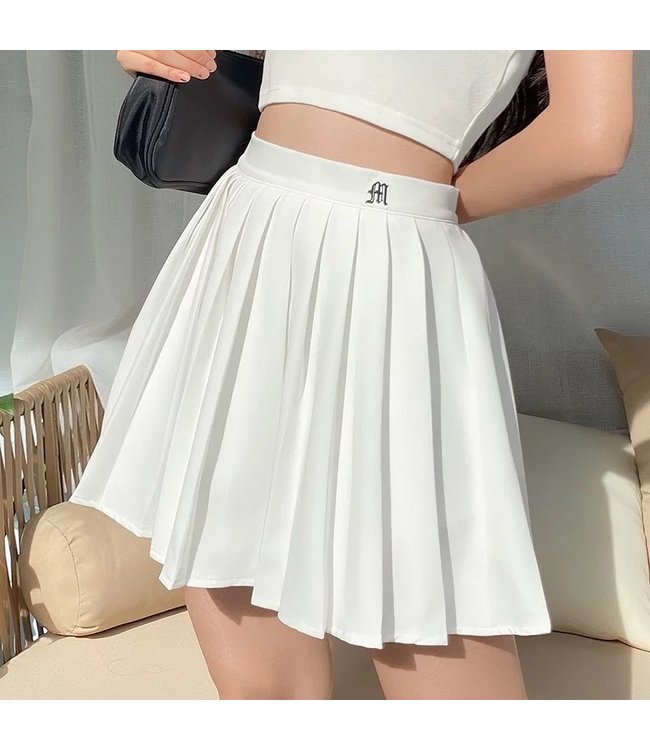 Basic Folds Skirt / White