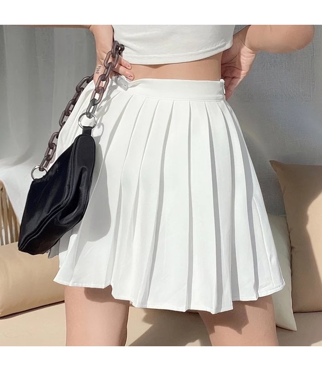 Basic Folds Skirt / White