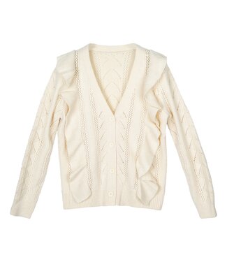 Sweet Ruffle Cardigan / Off White