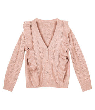 Sweet Ruffle Cardigan / Pink