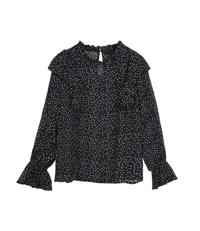 Dotted Blouse / Black