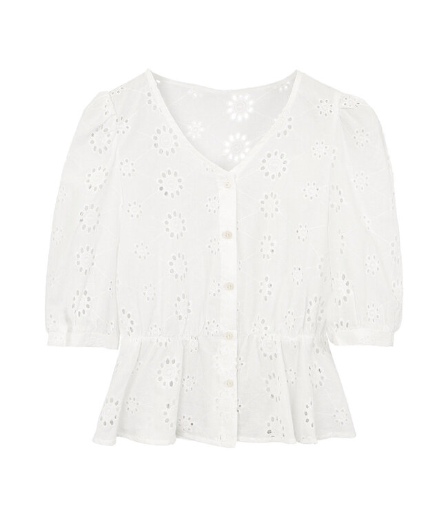 Anglaise Top / White