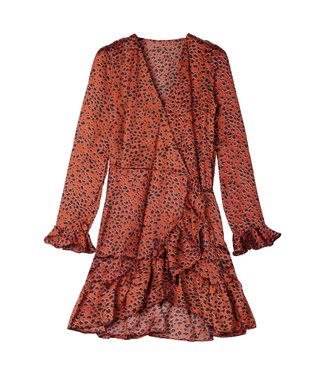 Animal Spots Dress / Copper