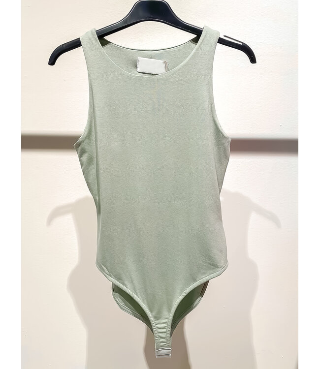 Slinky Halter Body / Sage Green