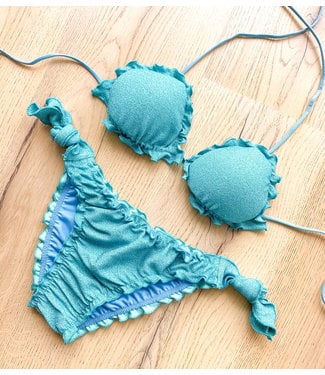 Ruffle Sparkle Bikini / Blue