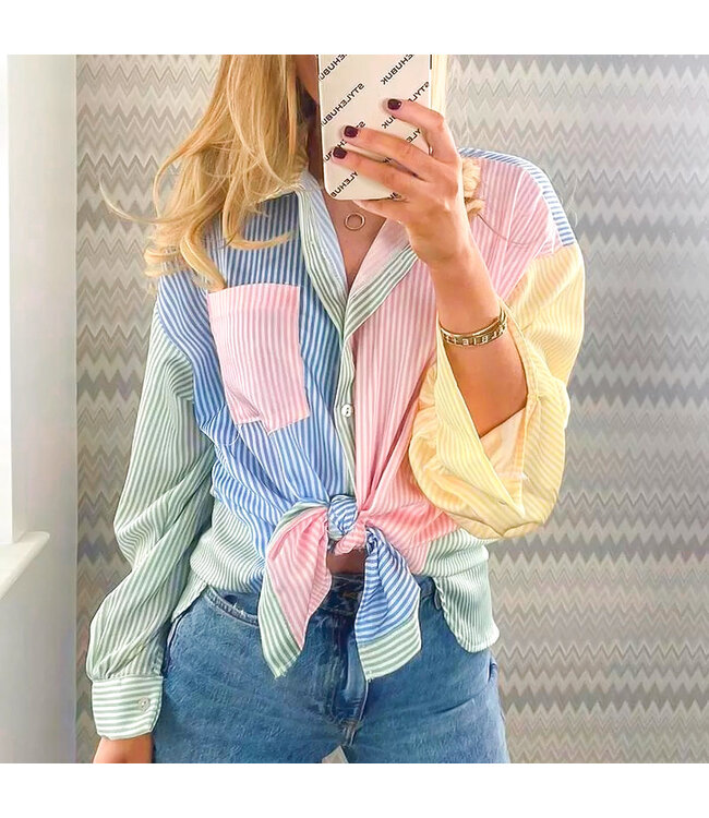Oversized Blouse / Rainbow