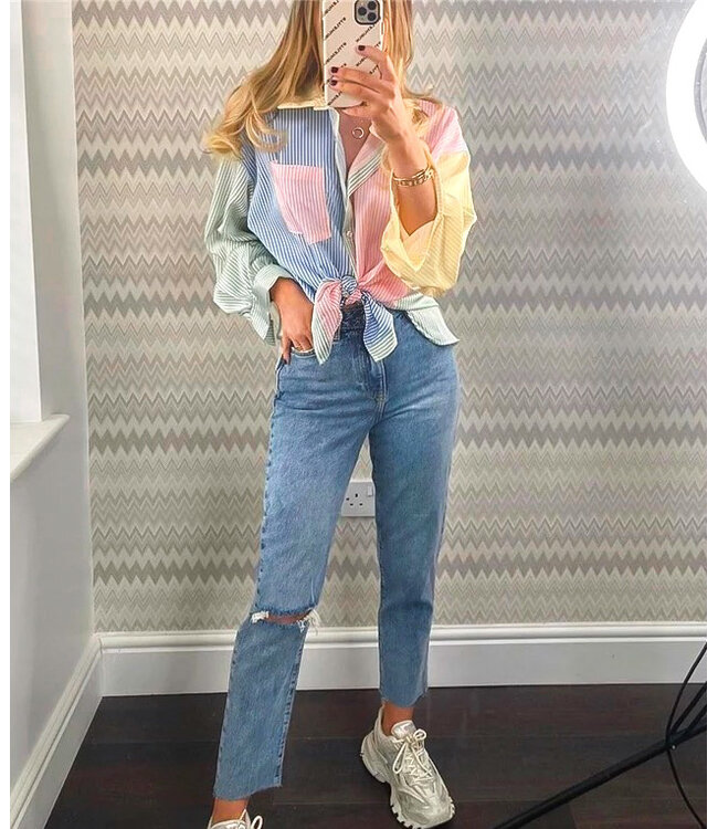 Oversized Blouse / Rainbow