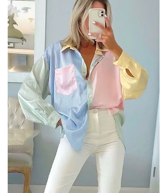 Oversized Blouse / Rainbow