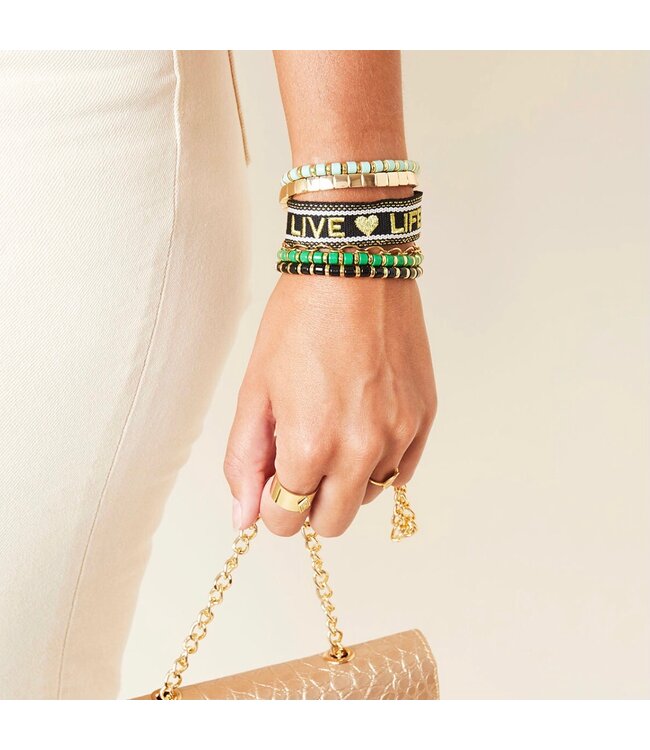 Woven Live Life Bracelet