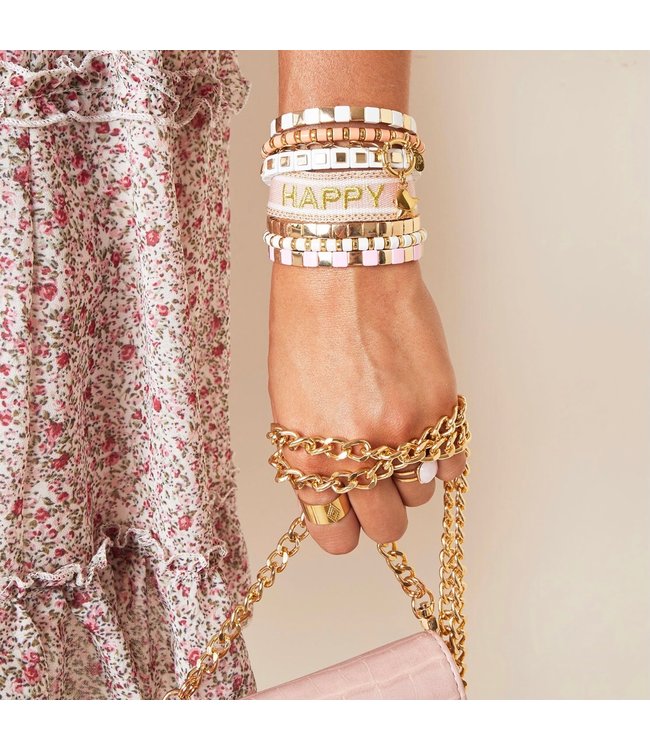 Woven Happy Bracelet